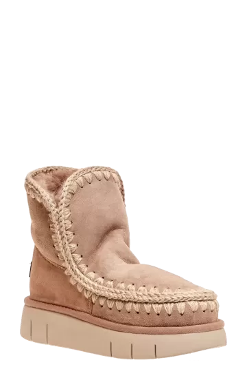 MOU Fur-lined ankle boots -...
