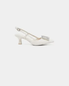 Elegant Tweed Slingback Pumps