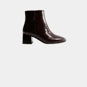 Bottines Femme Bordeaux Vernies