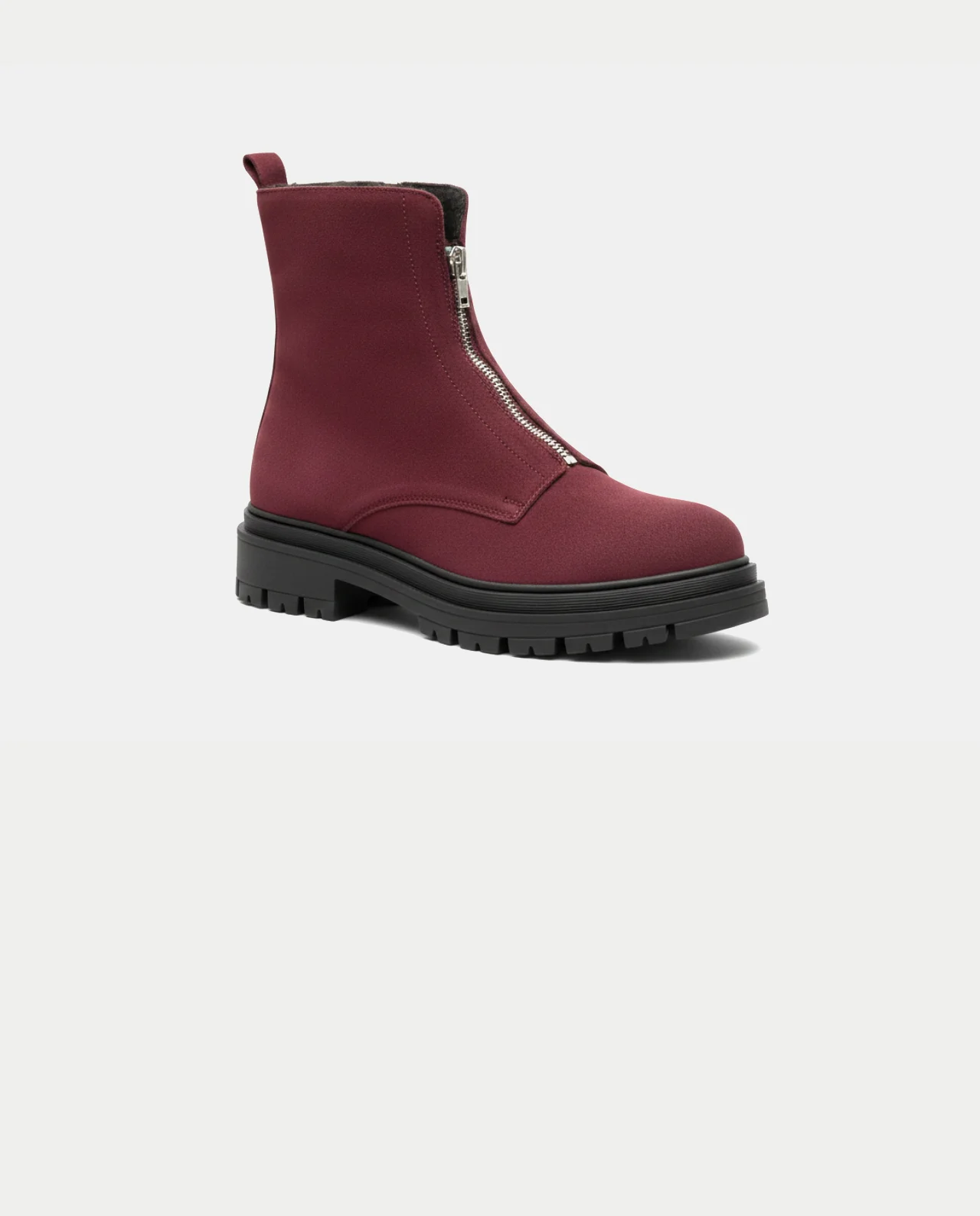 Burgundy Front-Zip Boots - Image 2